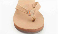 Women's Catalina Tapered Strap Premier Leather Sandal in Sierra Brown by Rainbow Sandals - Country Club Prep