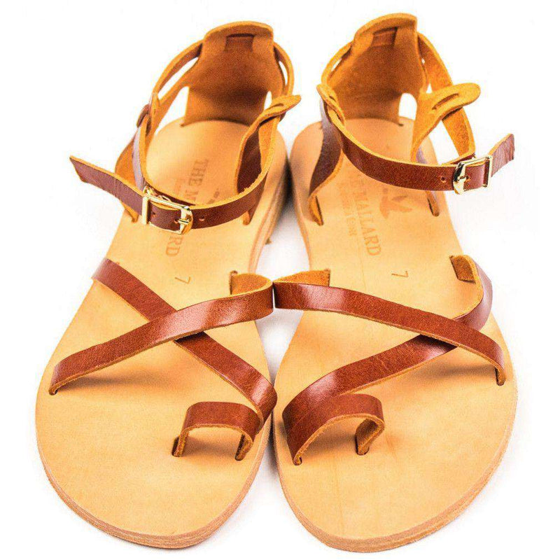 The Troy Sandal in Tan by The Mallard - Country Club Prep