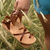 The Troy Sandal in Tan by The Mallard - Country Club Prep