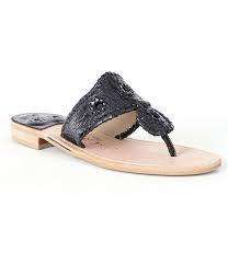 Willow Black Sandal by Jack Rogers - Country Club Prep