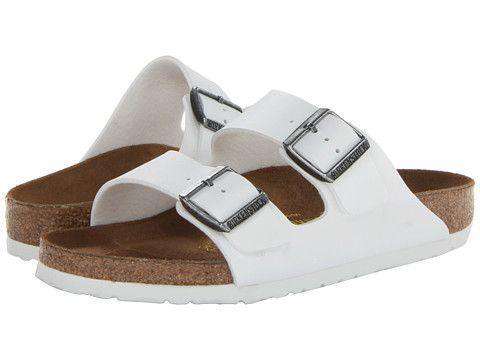 Women's Arizona Sandal in White by Birkenstock - Country Club Prep