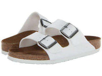 Women's Arizona Sandal in White by Birkenstock - Country Club Prep