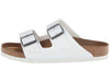 Women's Arizona Sandal in White by Birkenstock - Country Club Prep