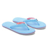 Women's Dunes Flip Flop in Baby Blue, Coral & Navy by Hari Mari - Country Club Prep