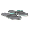 Women's Dunes Flip Flop in Dark Grey, Light Gray & Mint by Hari Mari - Country Club Prep