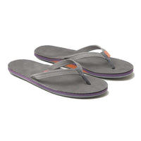 Women's Fields Flip Flop in Dark Gray, Purple & Rust by Hari Mari - Country Club Prep