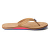 Women's Fields Flip Flop in Tan, Pink & Blue by Hari Mari - Country Club Prep