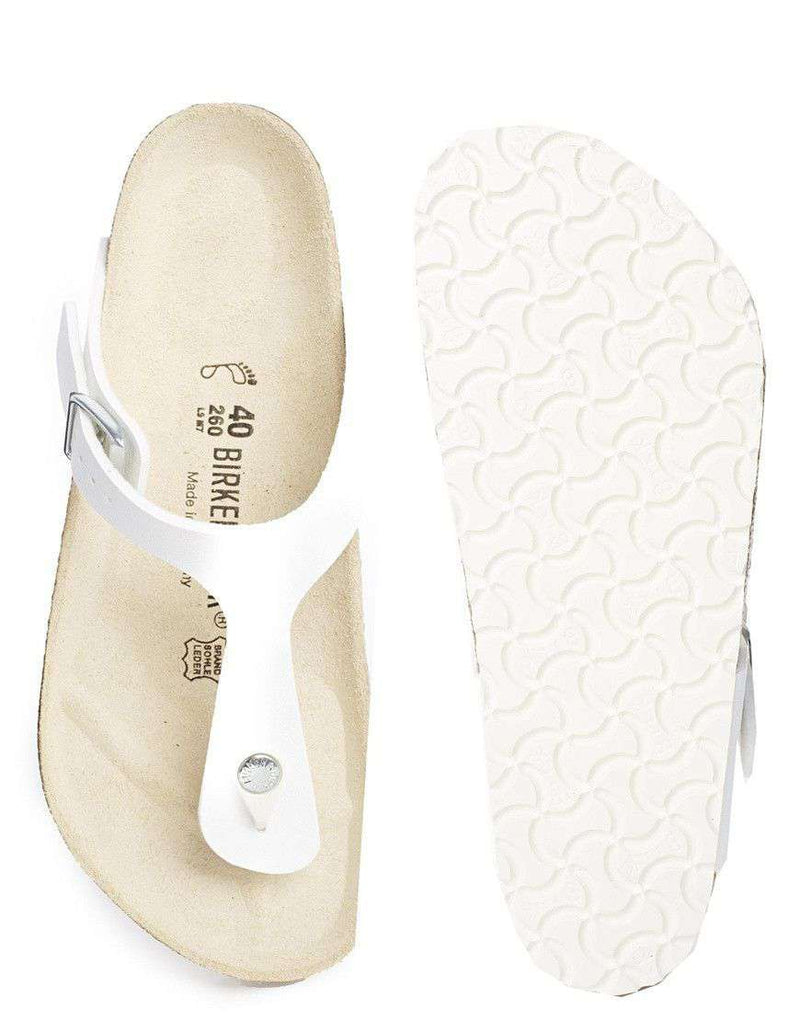 Women's Gizeh Sandal in White by Birkenstock - Country Club Prep