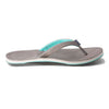 Women's Lakes Flip Flop in Dark Gray & Mint by Hari Mari - Country Club Prep