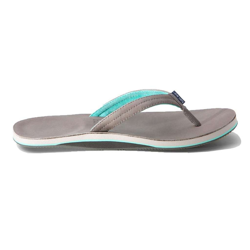 Hari Mari Women's Lakes Flip Flop in Dark Gray & Mint – Country Club Prep