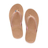 Women's Lakes Flip Flop in Tan & Pink by Hari Mari - Country Club Prep