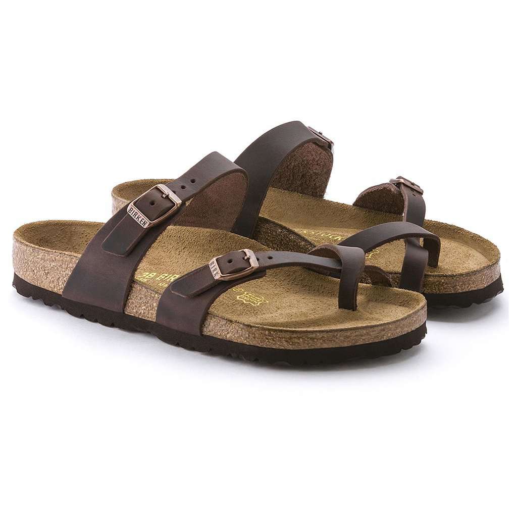 Women's Mayari Oiled Leather Sandal in Habana by Birkenstock - Country Club Prep