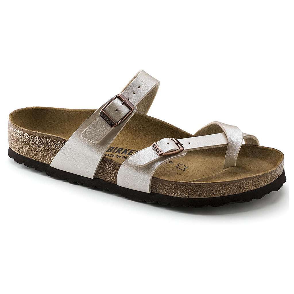 Women's Mayari Sandal in Graceful Pearl White by Birkenstock - Country Club Prep