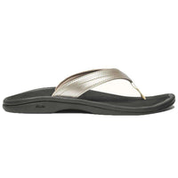 Women's 'Ohana Sandal in Bubbly Silver & Black by Olukai - Country Club Prep