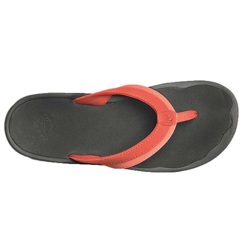 Women's 'Ohana Sandal in Coral & Black by Olukai - Country Club Prep