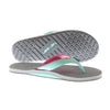 Women's Parks II Flip Flops in Gray & Mint by Hari Mari - Country Club Prep