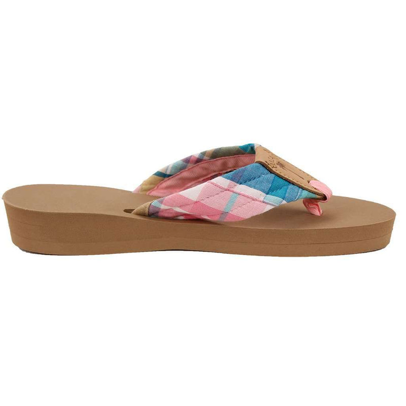 Women's Pastel Madras Sandal by Eliza B. - Country Club Prep