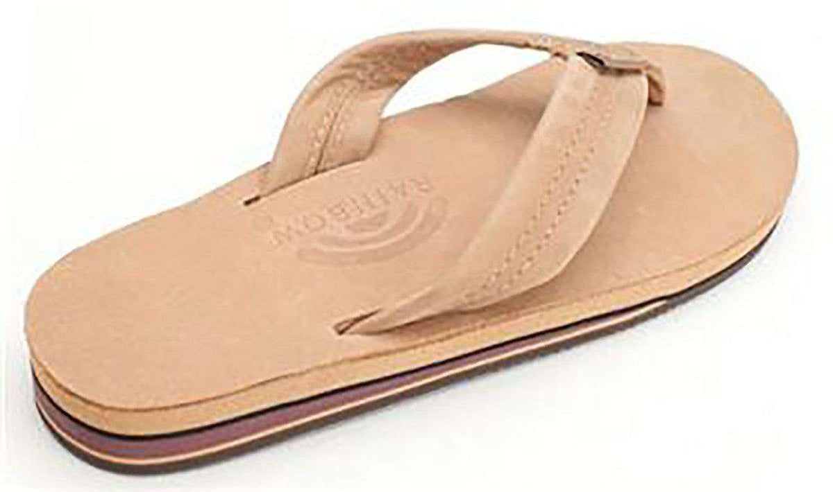 Women's Premier Leather Double Layer Arch Sandal in Sierra Brown by Rainbow Sandals - Country Club Prep