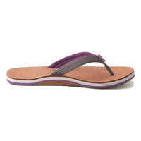 Women's Scouts Flip Flop in Gray & Purple by Hari Mari - Country Club Prep