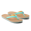 Women's Scouts Flip Flop in Mint & Orange by Hari Mari - Country Club Prep