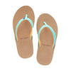 Women's Scouts Flip Flop in Mint & Orange by Hari Mari - Country Club Prep