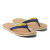 Women's Scouts Flip Flop in Navy & Yellow by Hari Mari - Country Club Prep