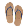 Women's Scouts Flip Flop in Navy & Yellow by Hari Mari - Country Club Prep