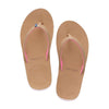 Women's Scouts Flip Flop in Tan & Shell Pink by Hari Mari - Country Club Prep