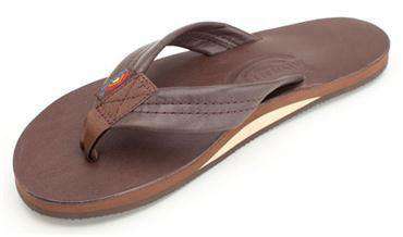 Women's Single Layer Classic Leather Sandal in Mocha by Rainbow Sandals - Country Club Prep