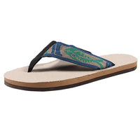 Women's Single Layer Hemp Sandal with Light Green Fish Strap by Rainbow Sandals - Country Club Prep