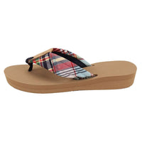 Women's Traditional Madras Sandal by Eliza B. - Country Club Prep