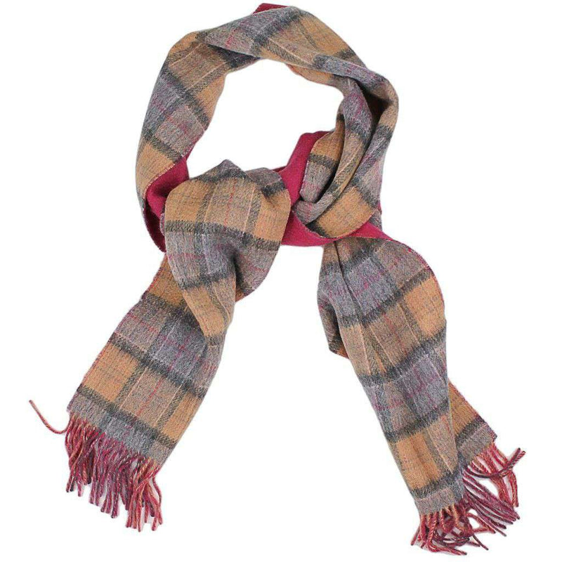 Double Faced Check Scarf in Dress by Barbour - Country Club Prep
