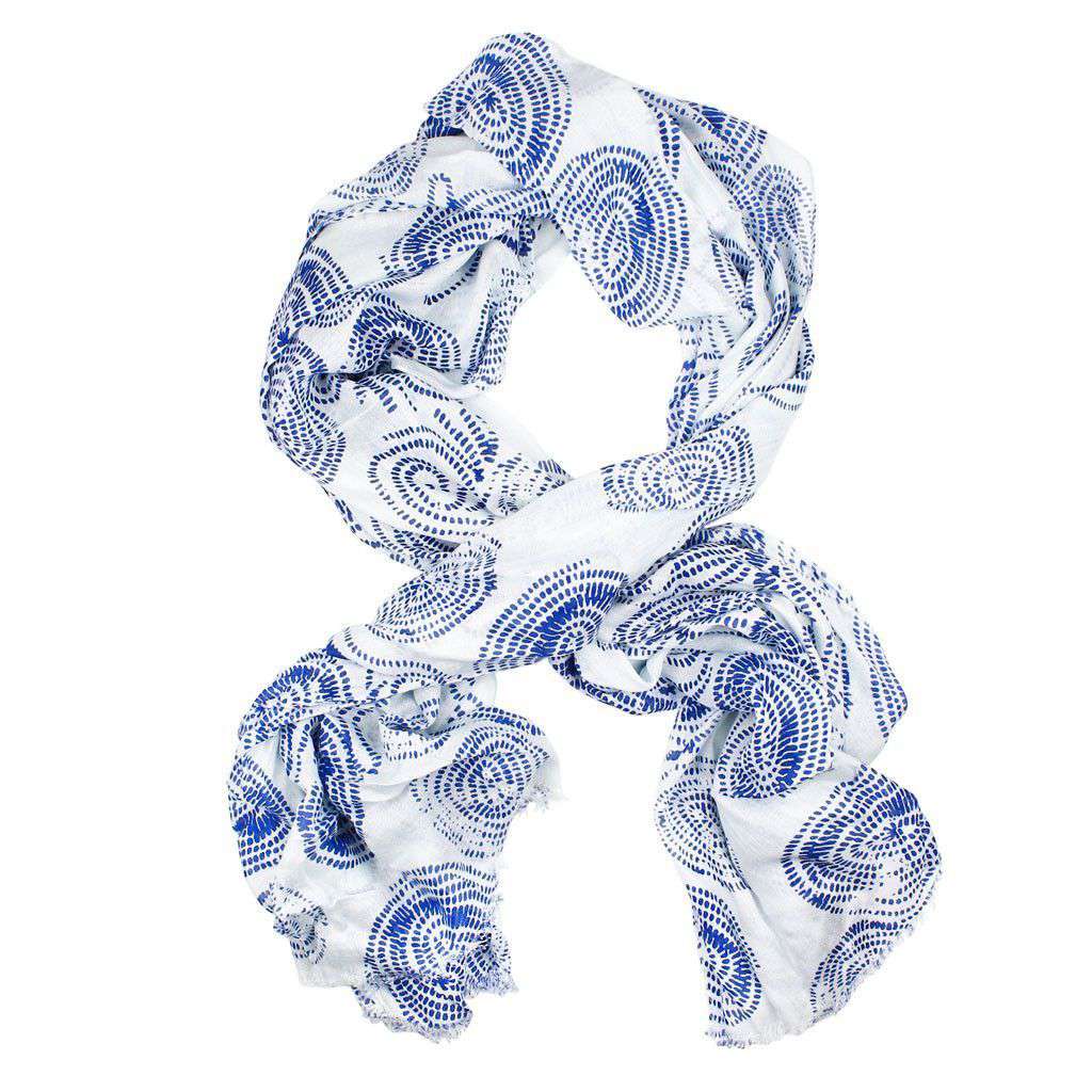 Island Viscose Scarf in Dark Blue Rope by Hiho - Country Club Prep