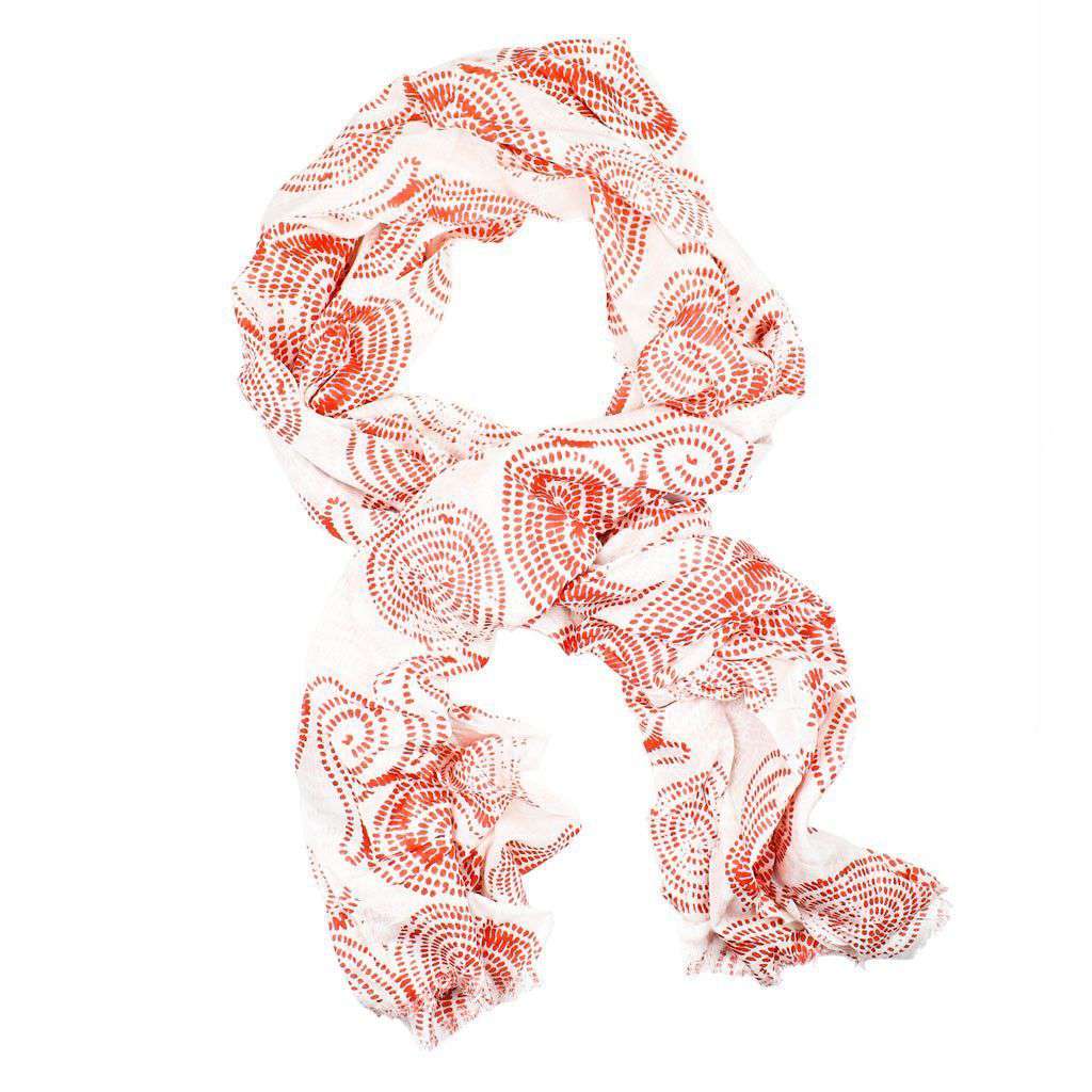 Island Viscose Scarf in Red Rope by Hiho - Country Club Prep