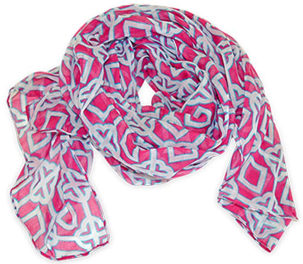 Pink Charmer Scarf by All For Color - Country Club Prep