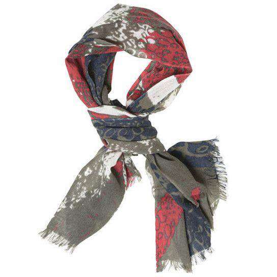 Union Jack Floral Printed Scarf by Barbour - Country Club Prep