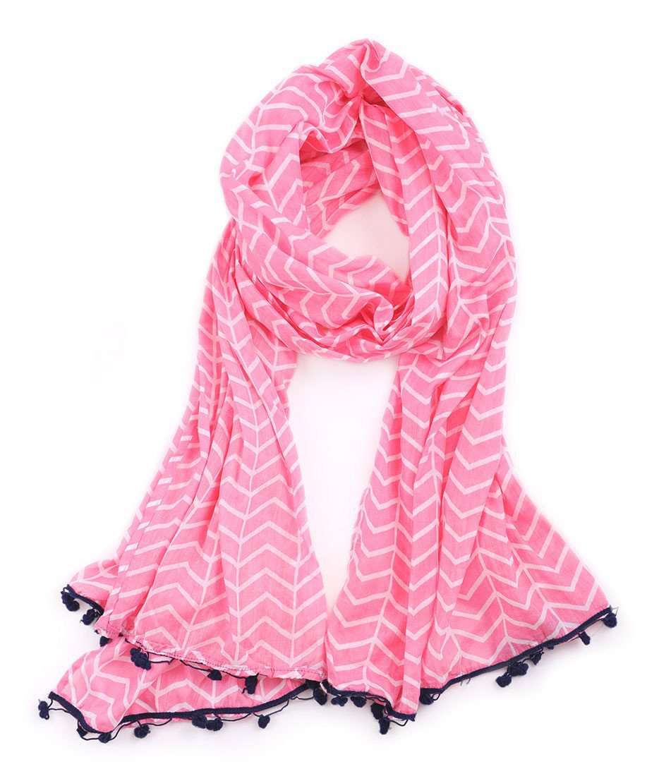 Women's Vortex Scarf in Pink by Malabar Bay - Country Club Prep