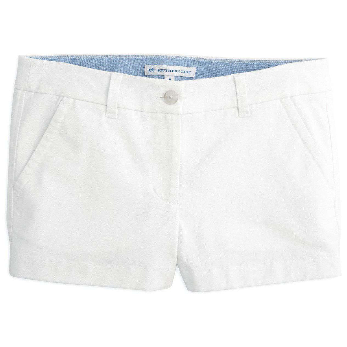 3" Leah Short in Classic White by Southern Tide - Country Club Prep