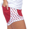 Alabama Jersey Shorties in Crimson by Lauren James - Country Club Prep