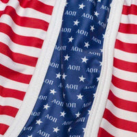 Alpha Omicron Pi Shorts in Red, White and Blue by Krass & Co. - Country Club Prep