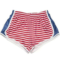 Alpha Omicron Pi Shorts in Red, White and Blue by Krass & Co. - Country Club Prep