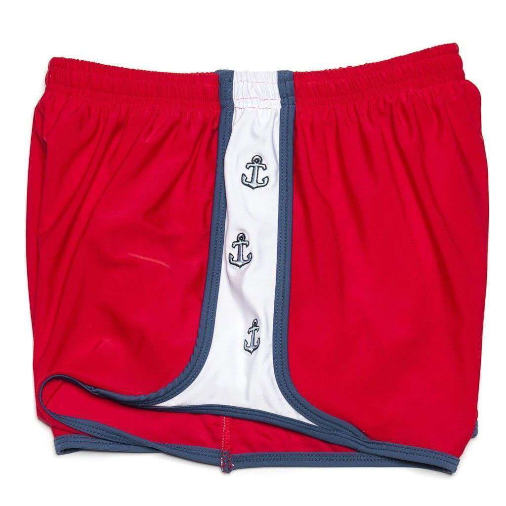 Anchors Aweigh Shorts in Red by Krass & Co. - Country Club Prep