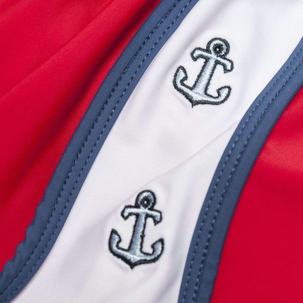 Anchors Aweigh Shorts in Red by Krass & Co. - Country Club Prep