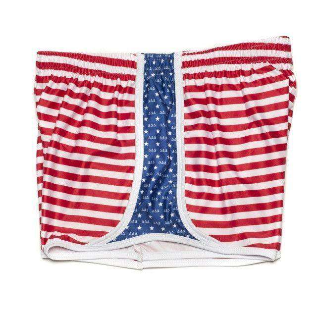 Delta Delta Delta Shorts in Red, White and Blue by Krass & Co. - Country Club Prep