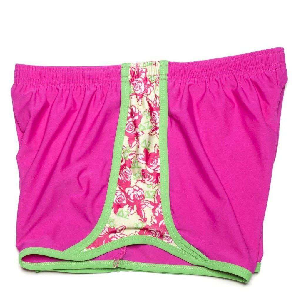 Delta Zeta Shorts in Magenta by Krass & Co. - Country Club Prep