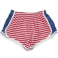 Delta Zeta Shorts in Red, White and Blue by Krass & Co. - Country Club Prep