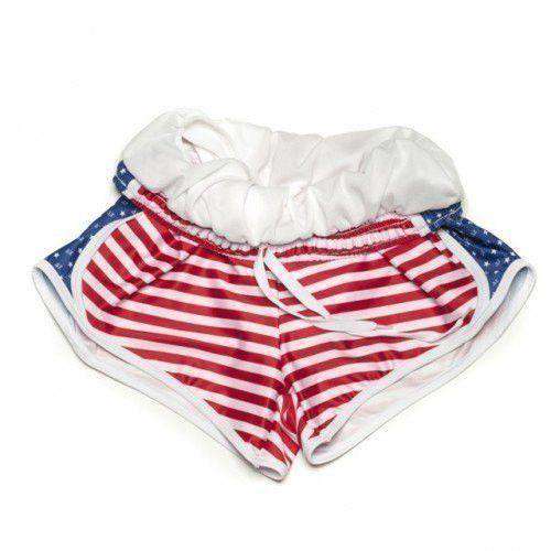 Delta Zeta Shorts in Red, White and Blue by Krass & Co. - Country Club Prep