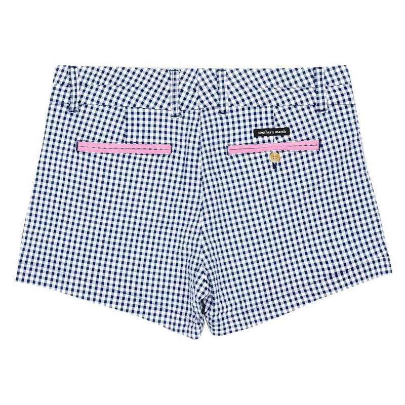 Southern Marsh Gingham Brighton Short in Navy – Country Club Prep