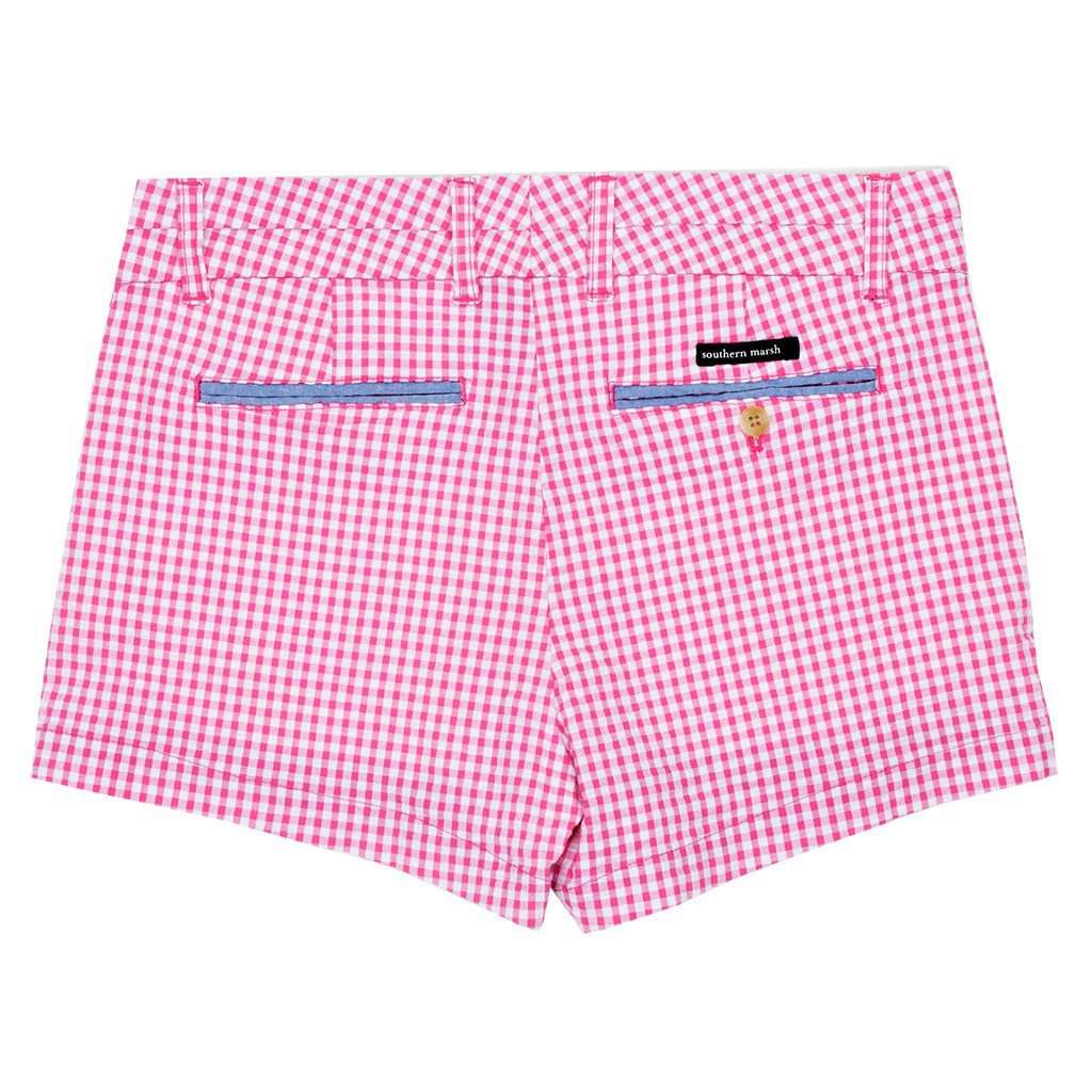 Southern Marsh Gingham Brighton Short in Pink – Country Club Prep