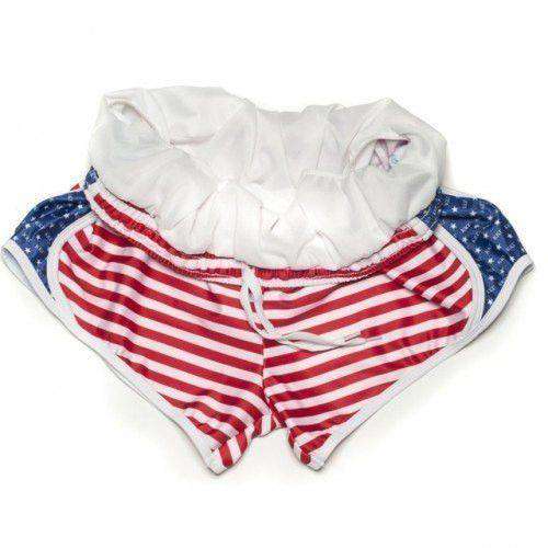 Kappa Kappa Gamma Shorts in Red, White and Blue by Krass & Co. - Country Club Prep